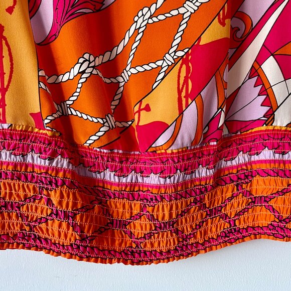 Hale Bob Silk Print Multi-coloured Top - size XXS - NWOT - Picture 5 of 10